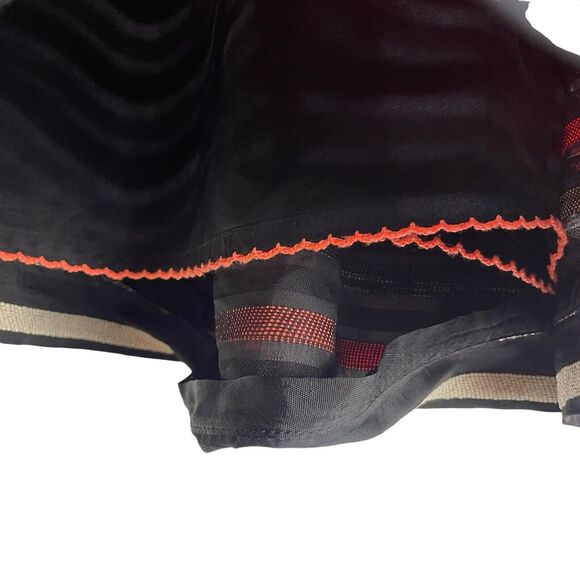 Anthropologie HD in Paris Striped Pleated Flare Skater Skirt Size 0 - Picture 4 of 9